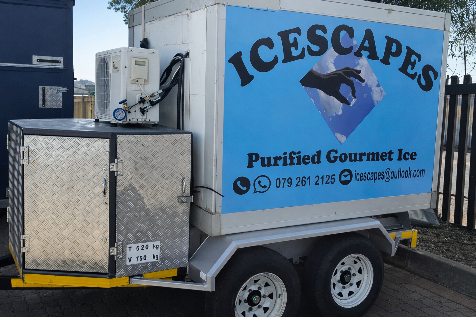 Icescapes refrigerated ice trailer rental